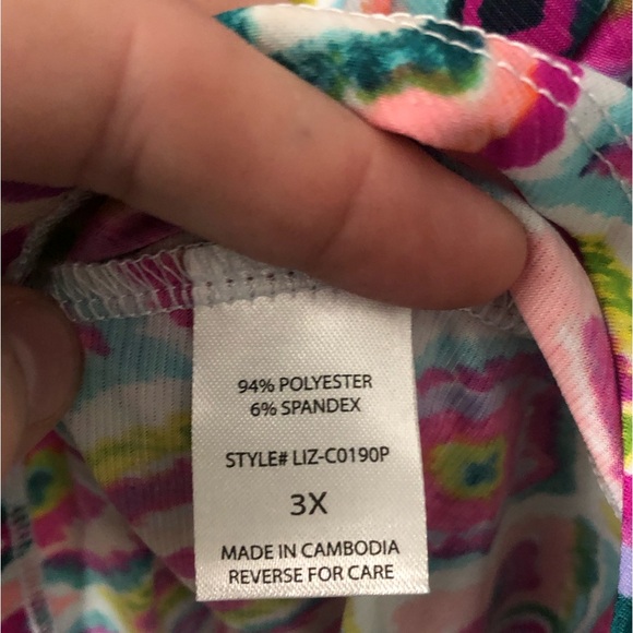 New w/tags Dear Scarlett Lizzy Top, wrinkle free - size 3x - Picture 5 of 5